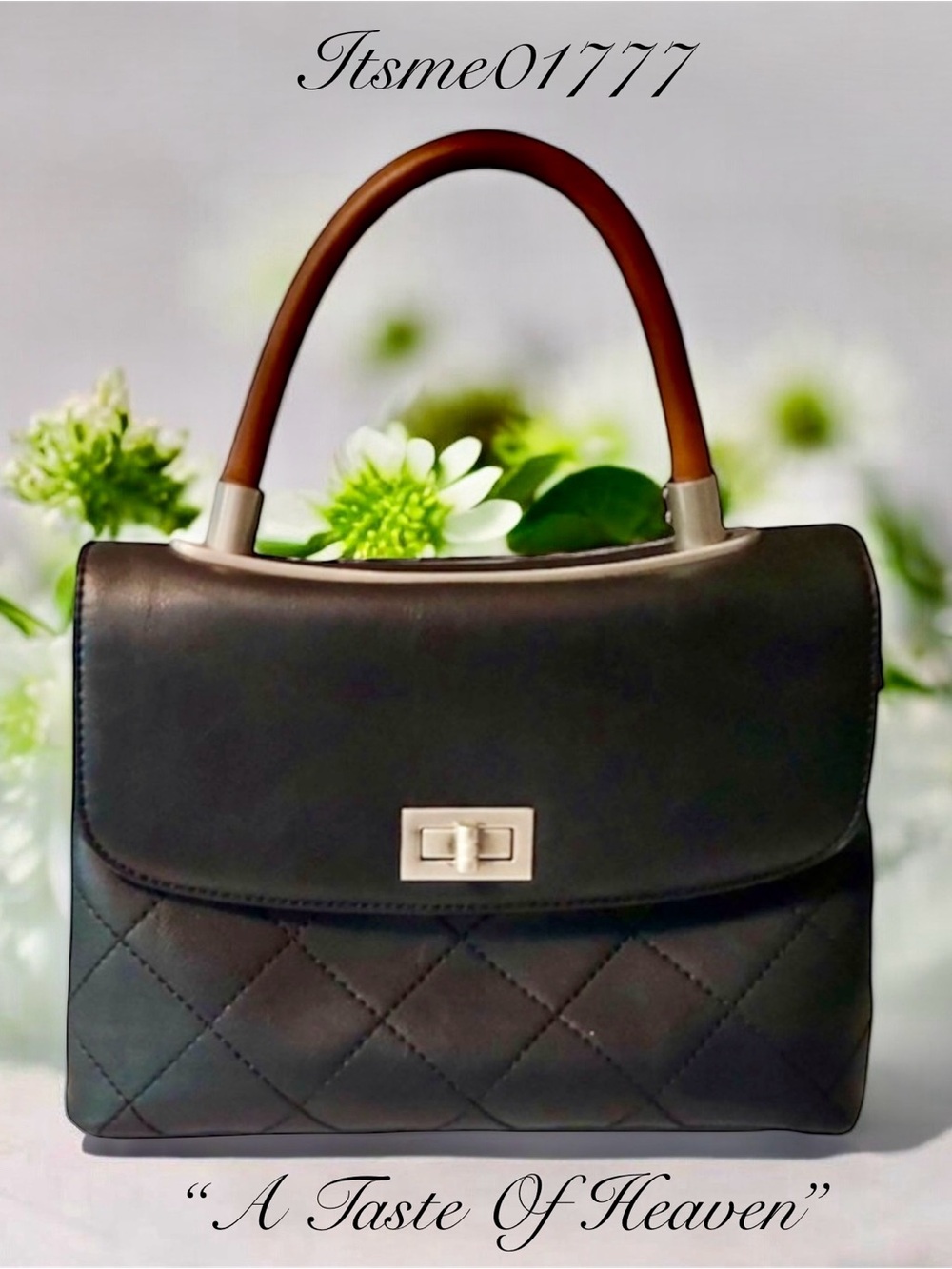 🌸 BLACK HANDBAG